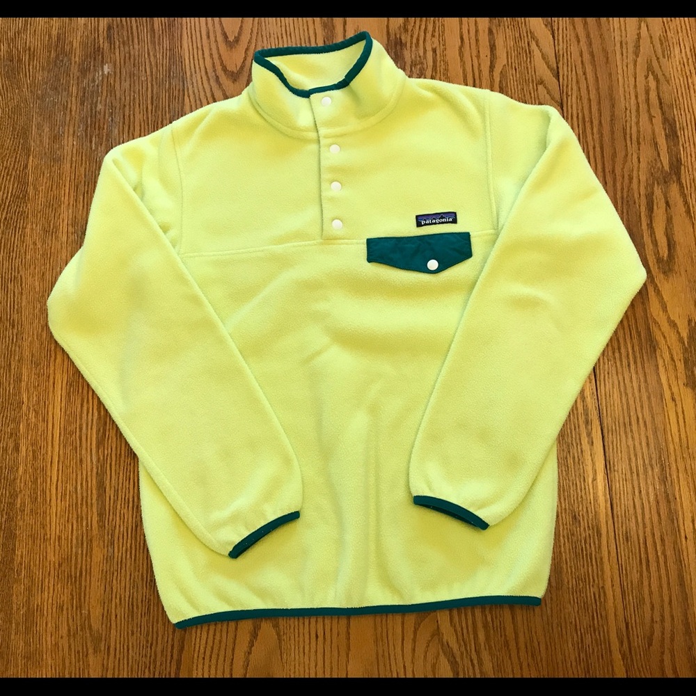 Patagonia Yellow and Green Sweatshirt